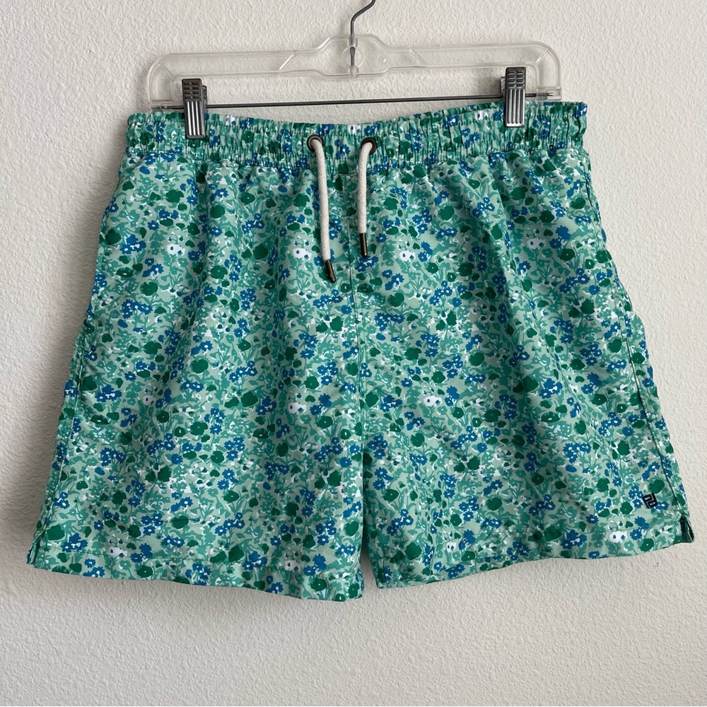 El Corte Inglés Pertegaz Floral Polyester Swim Trunks Board Shorts